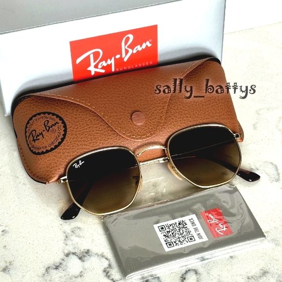Ray-Ban (Store Display) Hexagonal Gradient Brown RB3548 - Picture 13 of 17